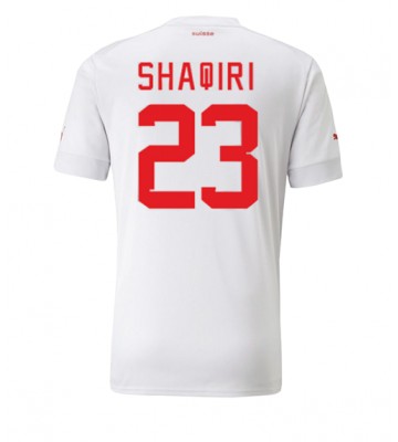Maillot de foot Suisse Xherdan Shaqiri #23 Extérieur Monde 2022 Manches Courte